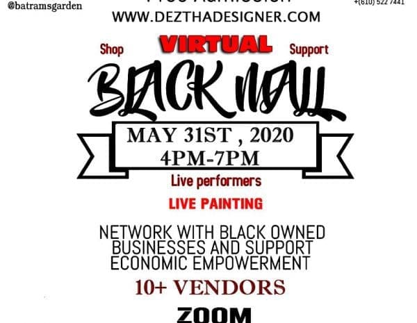 A flyer describing an event called Black Mall happening on May 31st. Details contained on the event page.